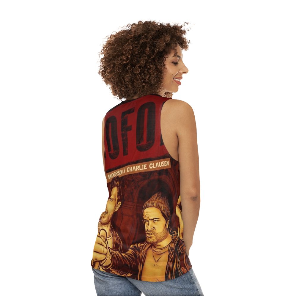 Tofop Unisex Tank Top - women back