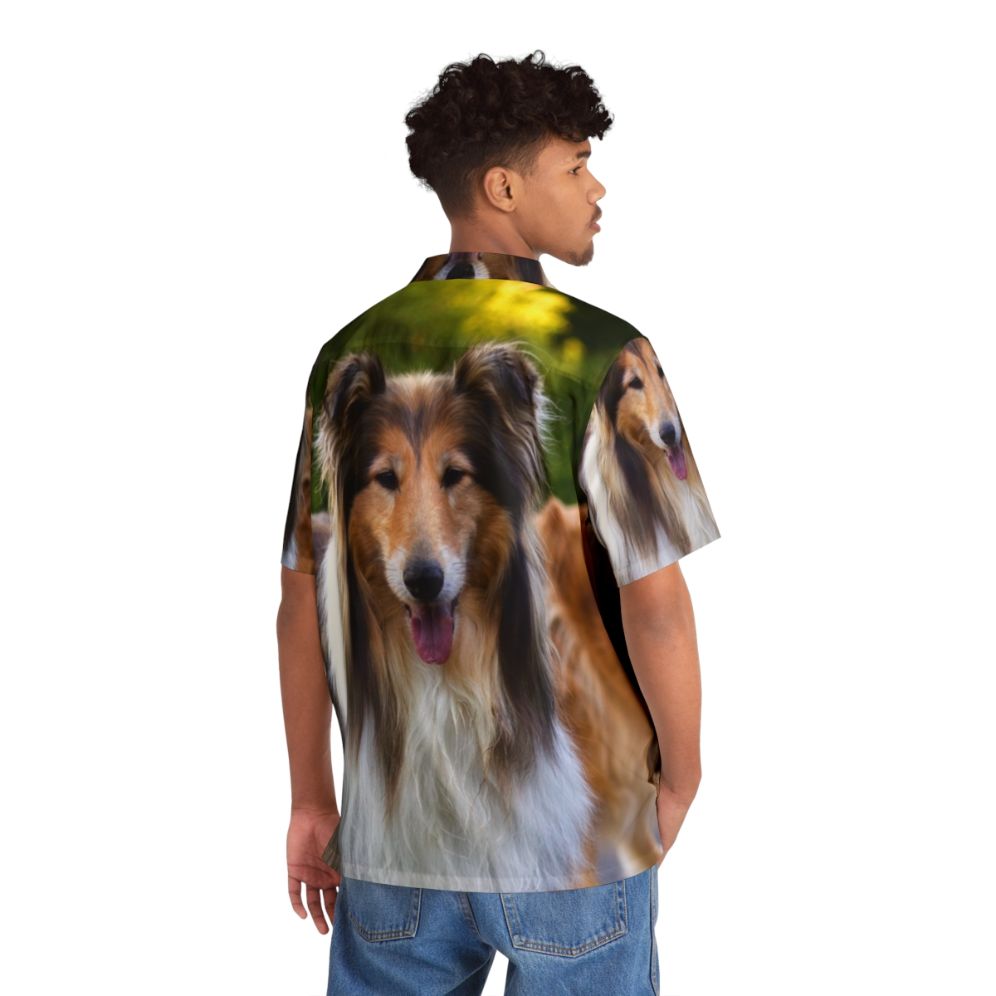 Diamond and Gold Collies Hawaiian Shirt - People Back