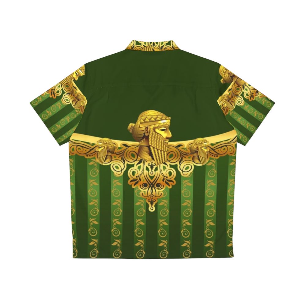 Assyrian King Sargon II Hawaiian Shirt - Back