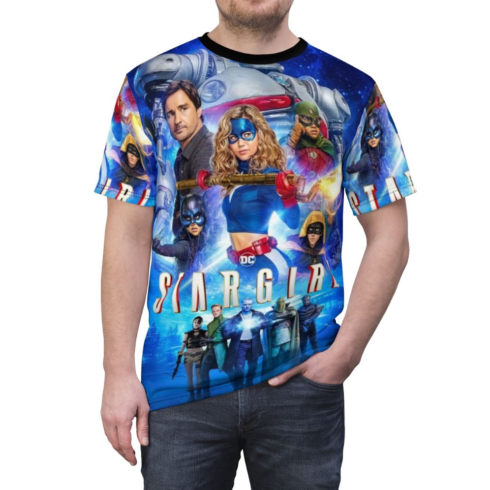 Vintage-inspired Stargirl movie poster graphic t-shirt - men front