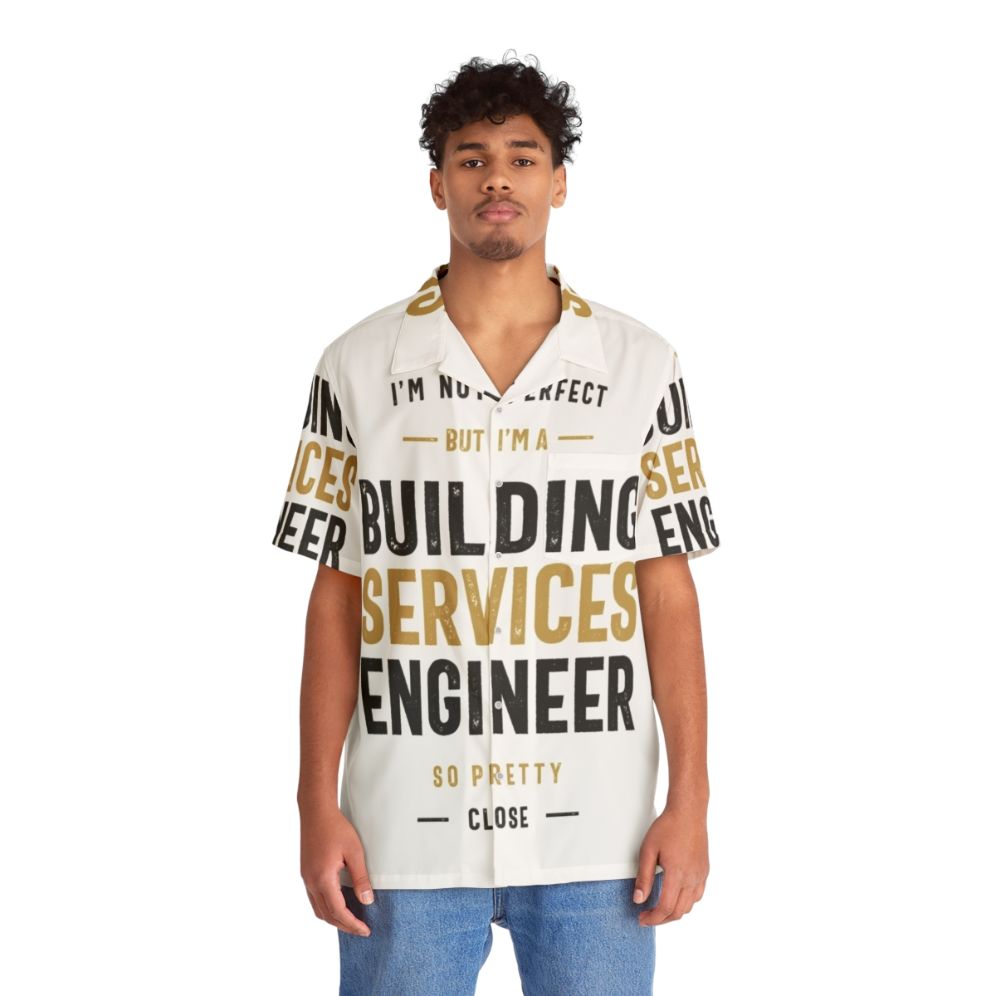 Building Services Engineer Hawaiian Shirt with Hawaii-Inspired Pattern - People Front