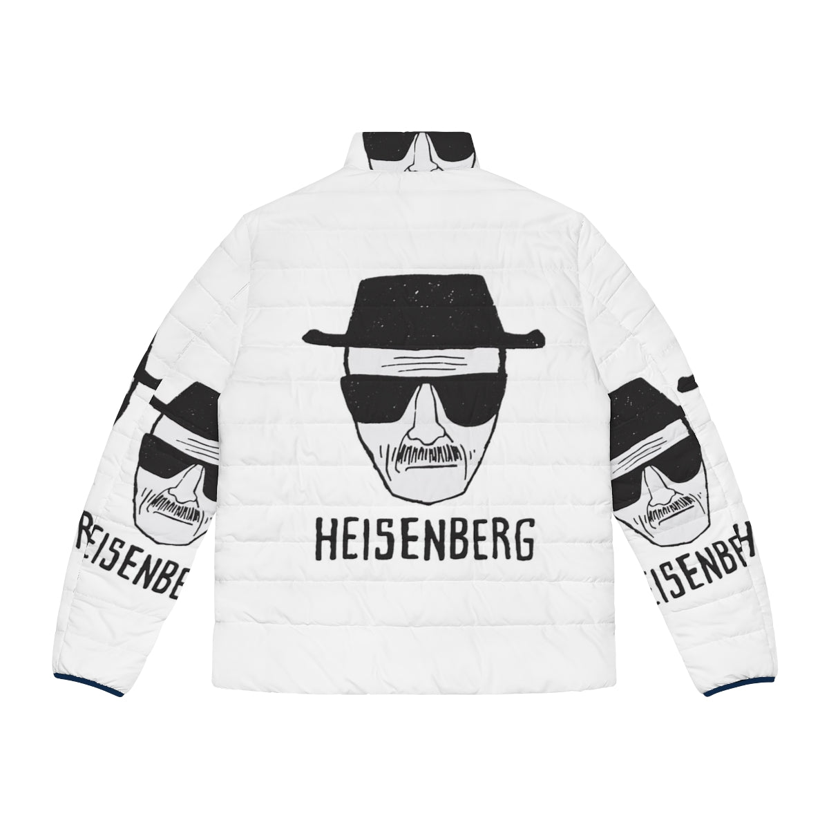 Breaking Bad Heisenberg Drawing Classic Puffer Jacket - Back