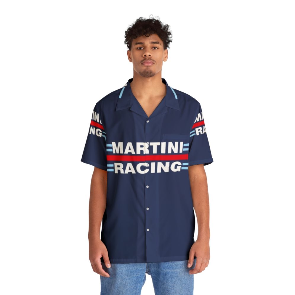 Vintage Martini Racing Hawaiian Shirt - People Front