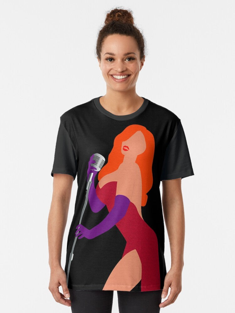 Minimalist design of Jessica Rabbit from the movie "Who Framed Roger Rabbit" - Women