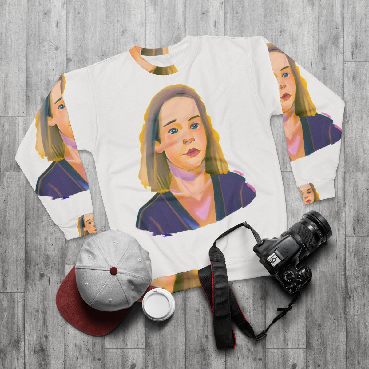 Heartstopper Darcy Olsson Netflix Sweatshirt - flat lay