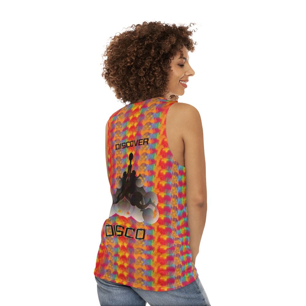 Disco-inspired Star Trek unisex tank top - women back