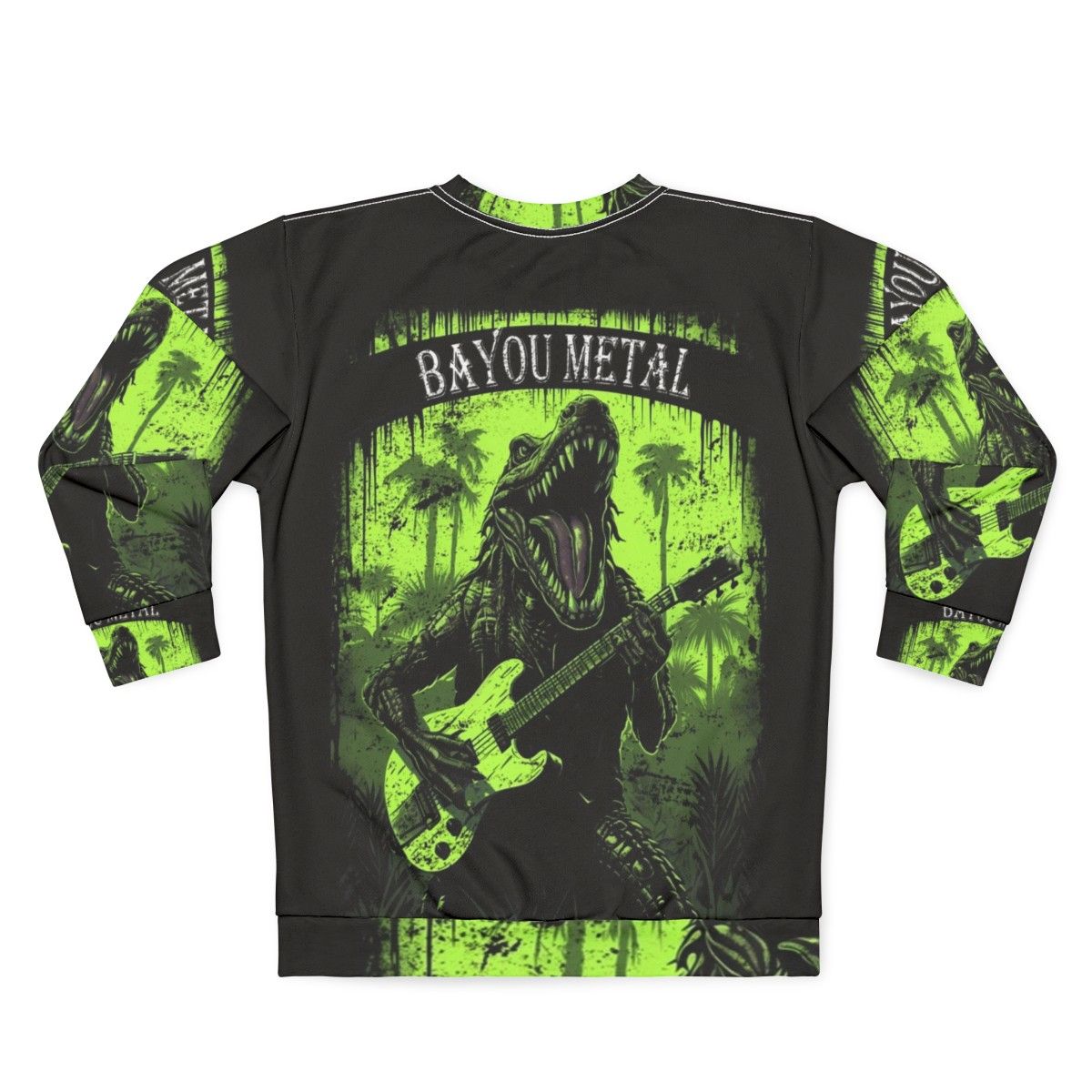 Bayou Metal Alligator Sweatshirt - Back