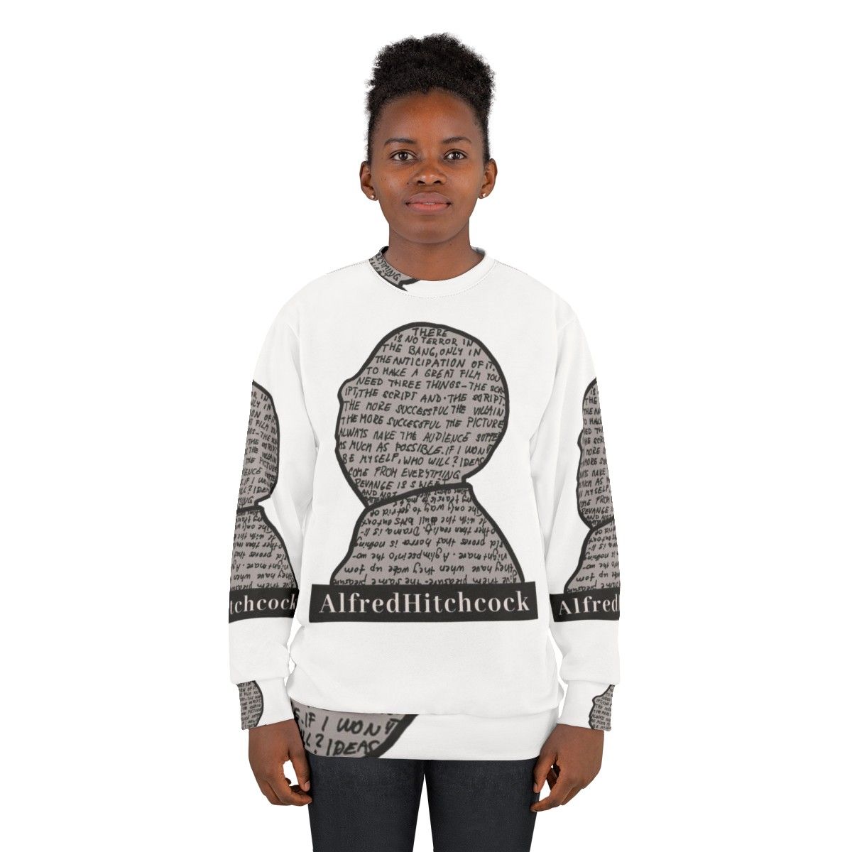 Alfred Hitchcock Grey Sweatshirt - women