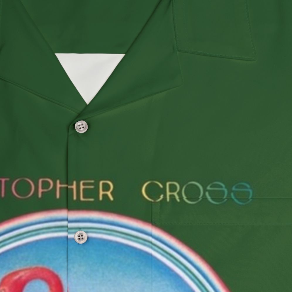 Christopher Cross Debut Hawaiian Shirt - Retro Pop Music Inspired - Detail