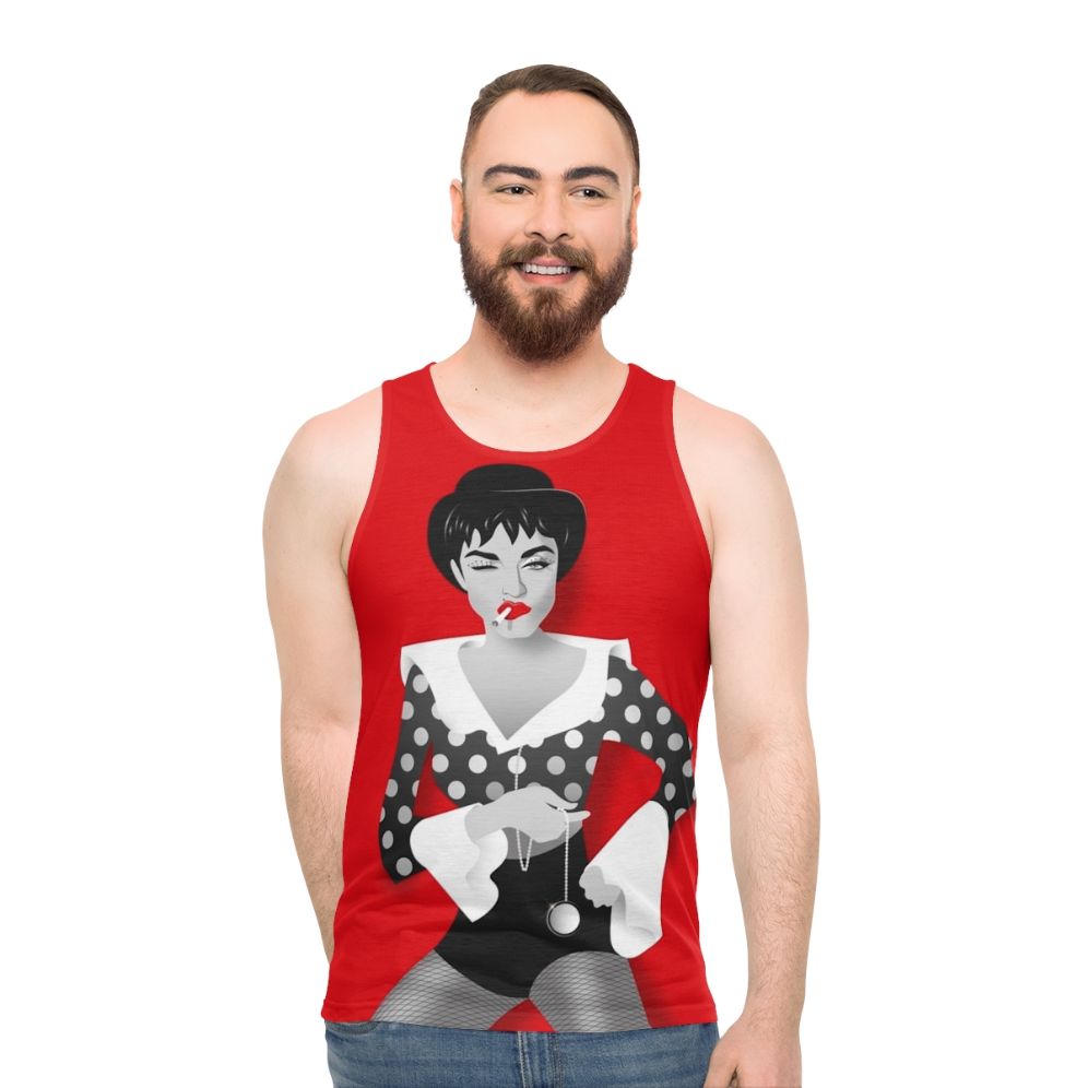 Bowler Hat Polka Dot Womens Tank Top - men