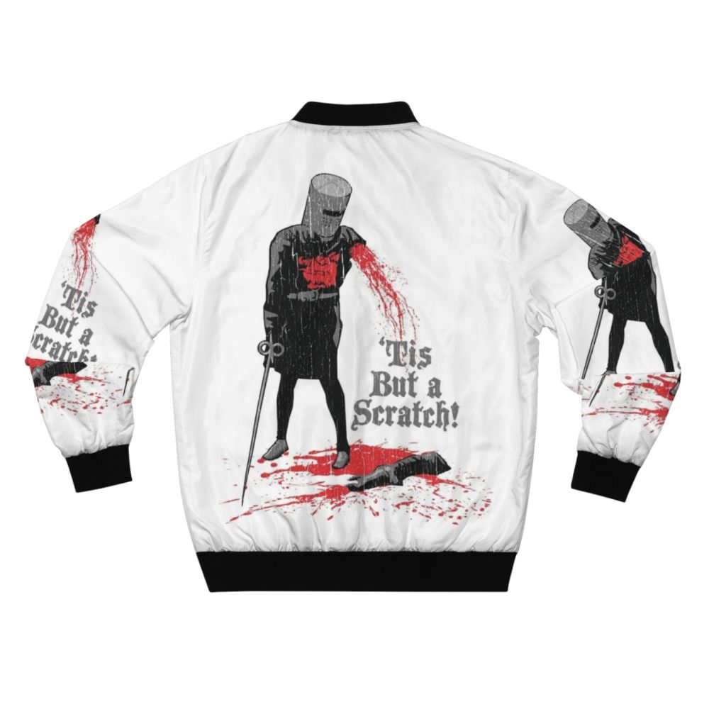 Monty Python-inspired "Tis But a Scratch!" bomber jacket - Back