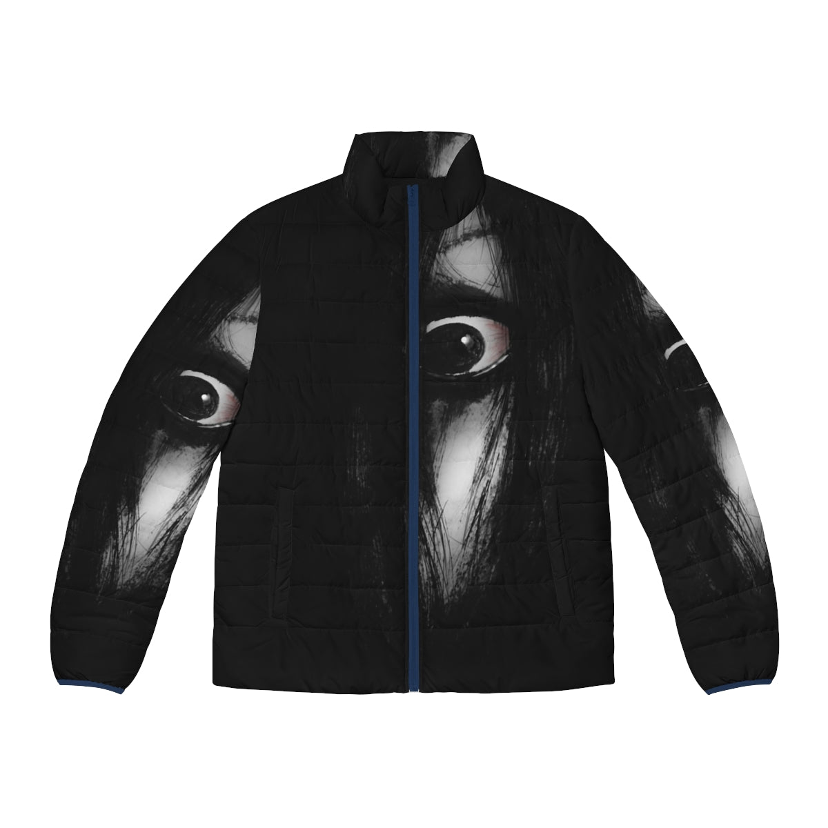 The Grudge Inspired Black Puffer Jacket