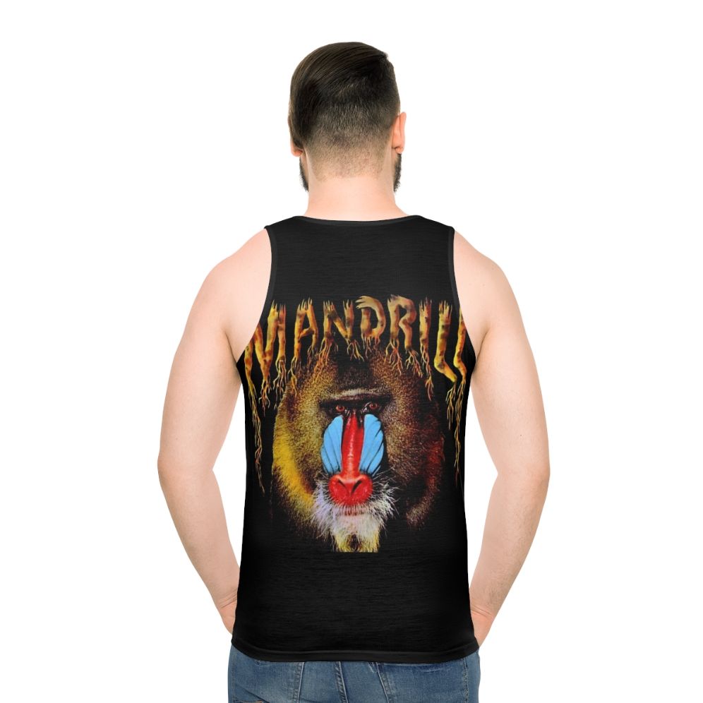 Retro Funky Monkey Unisex Tank Top - men back