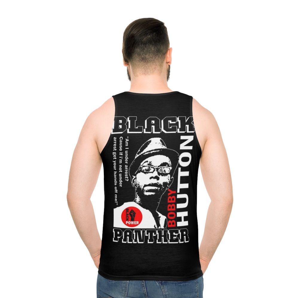 Black Panther Tribute Unisex Tank Top featuring Robert Hutton - men back