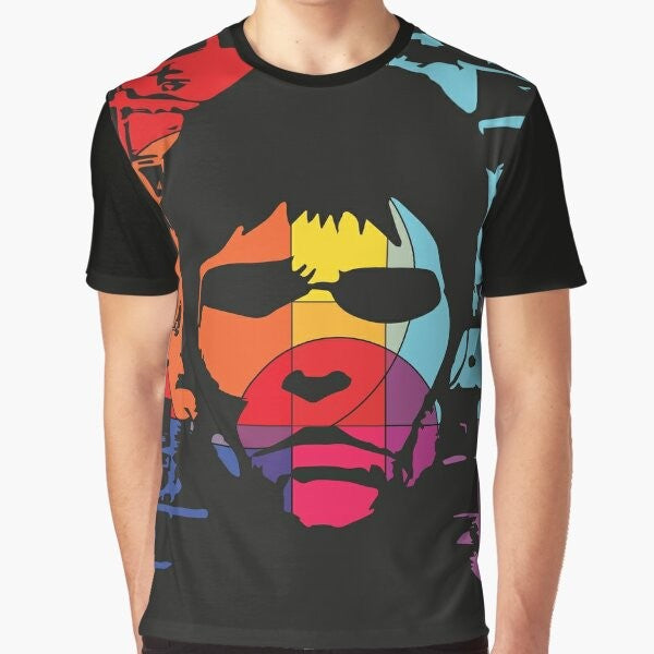 Ian Brown from The Stone Roses graphic t-shirt