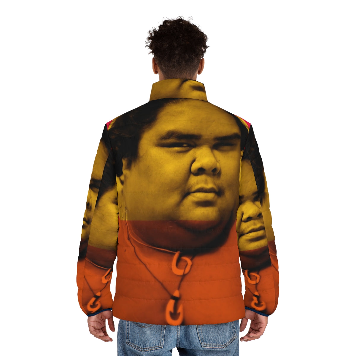 Endless Iz Puffer Jacket featuring the iconic Hawaiian singer Israel Kamakawiwo'ole - men back