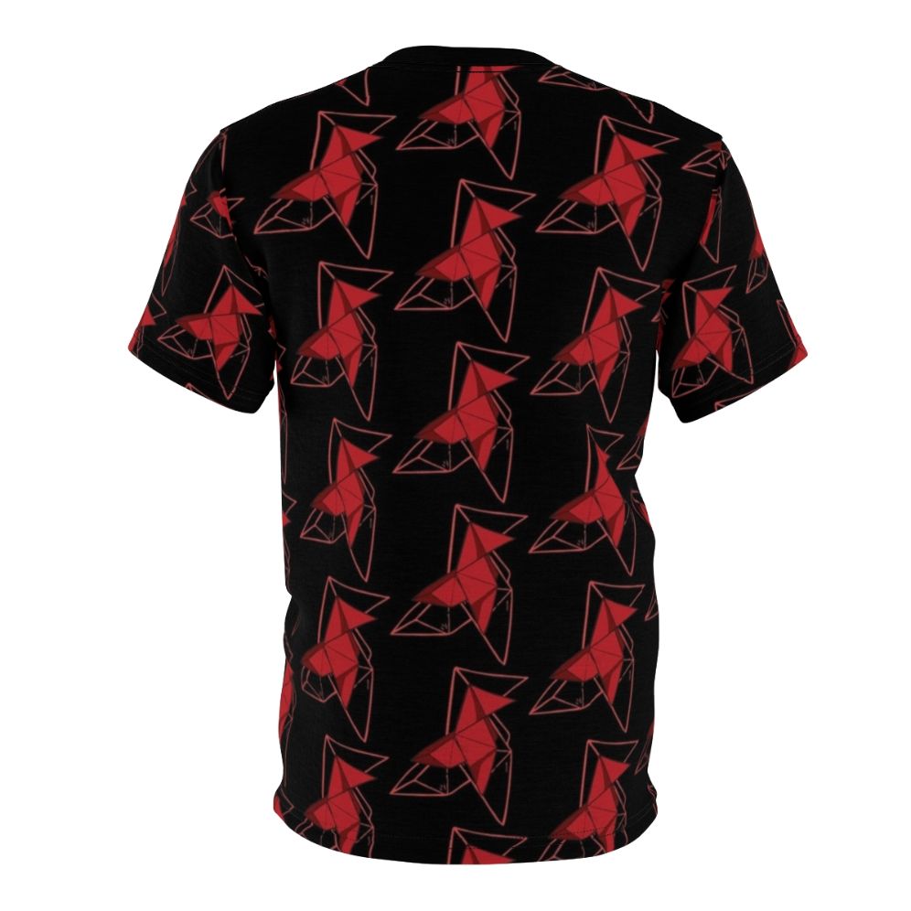 Origami bird design t-shirt inspired by the popular Netflix series Money Heist (La Casa de Papel) - Back