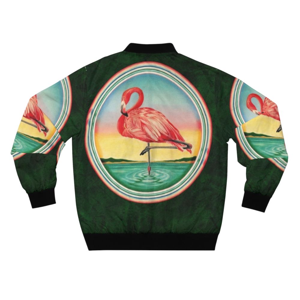 Christopher Cross 70s Bomber Jacket featuring sailing and classic music design - Back