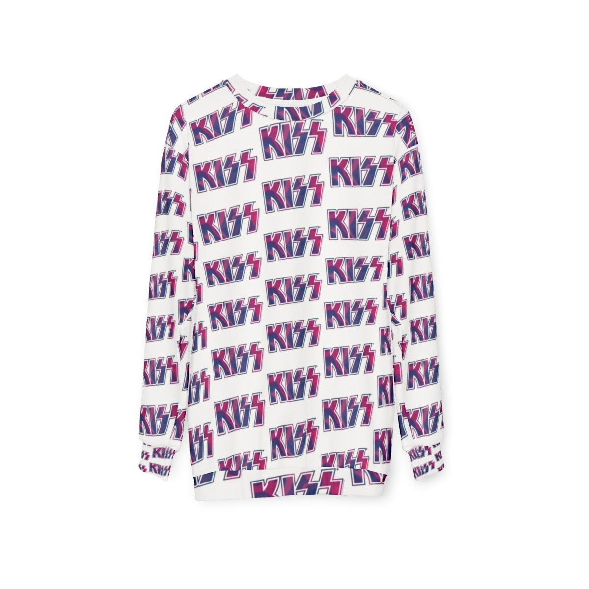 Kiss The Band Tie Dye Logo Sweatshirt - hanging