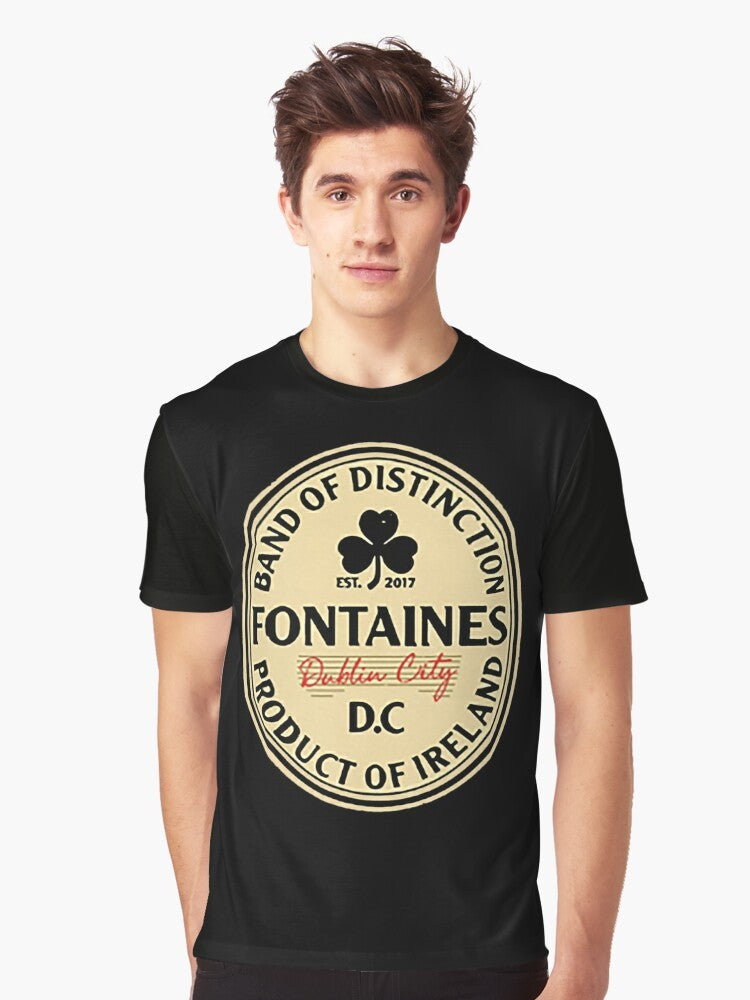 Fontaines DC Graphic T-Shirt with Indie Rock Band Logo - Men