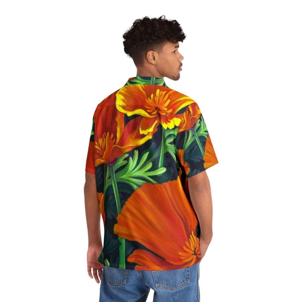 California Poppies Hawaiian Shirt - People Back