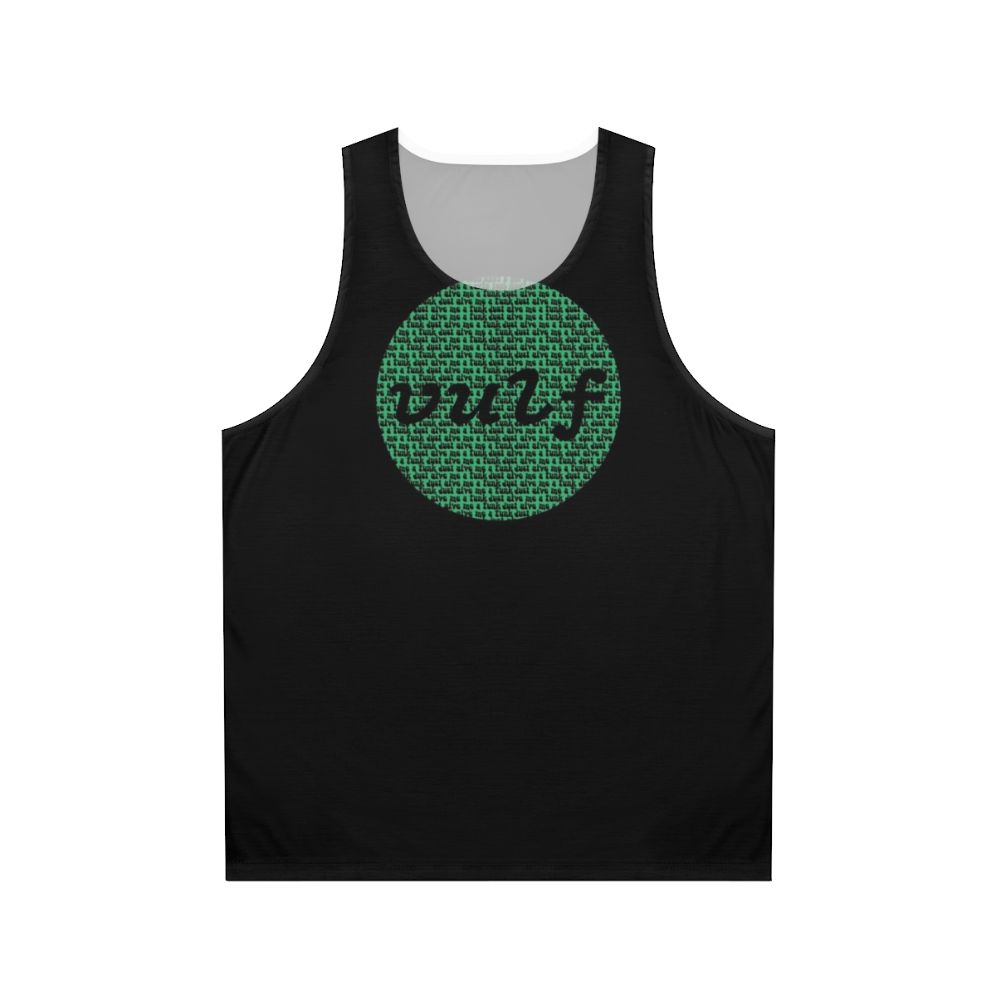 Vulfpeck green circle print unisex tank top