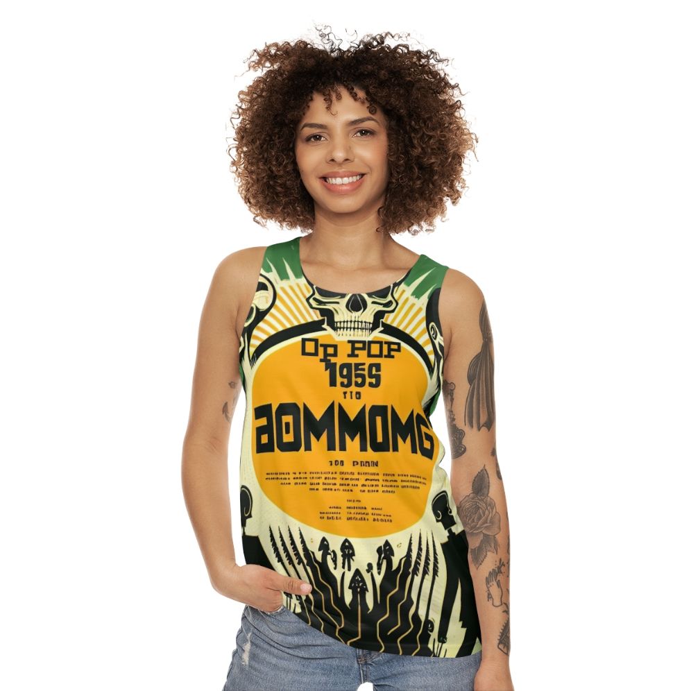 Unique unisex music pop tank top - women