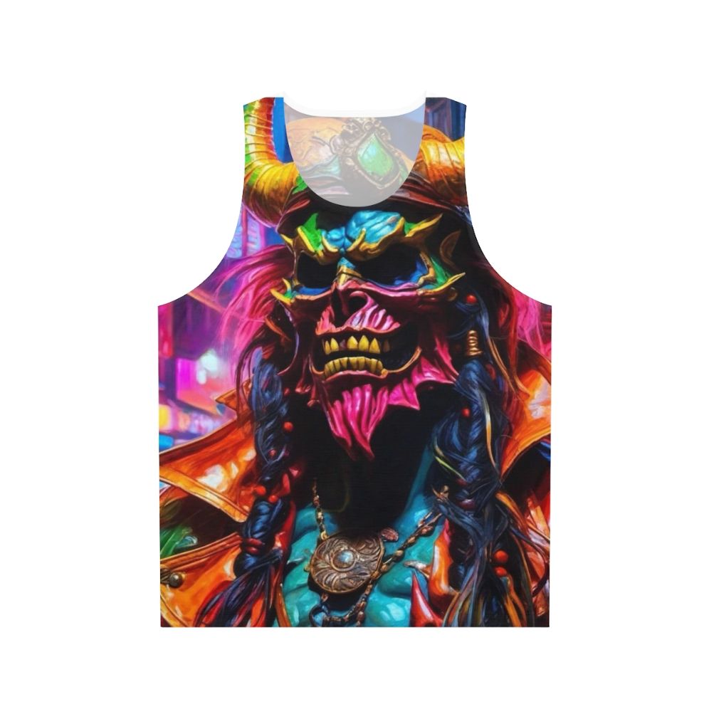 Neon Pirate Graffiti Unisex Tank Top