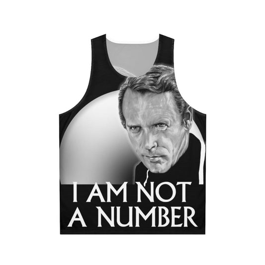 Unisex "I Am Not a Number" Tank Top from The Prisoner TV Show