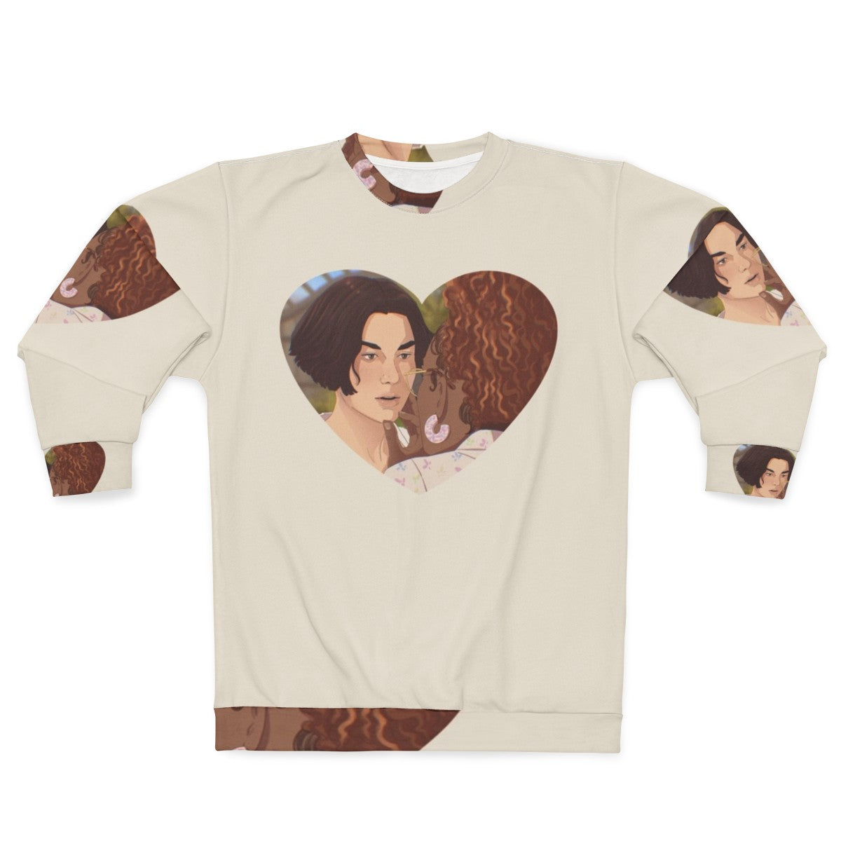 Heartstopper Sweatshirt with Tao Xu and Elle Argent Characters