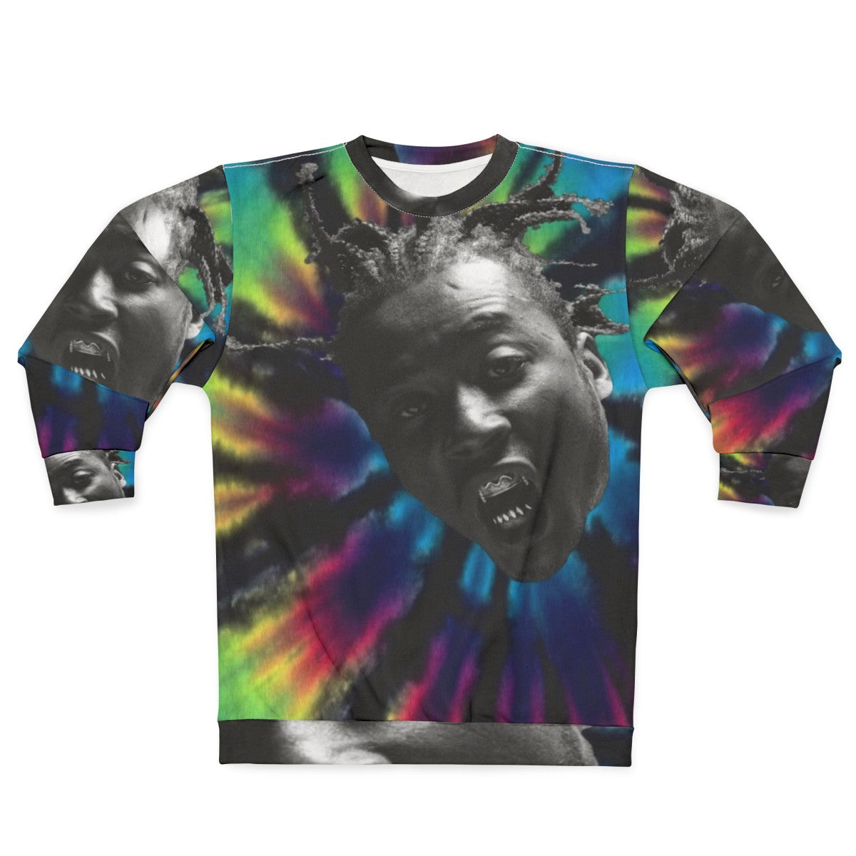 Ol Dirty Bastard Tie Dye Sweatshirt - ODB Hip Hop Vintage Clothing