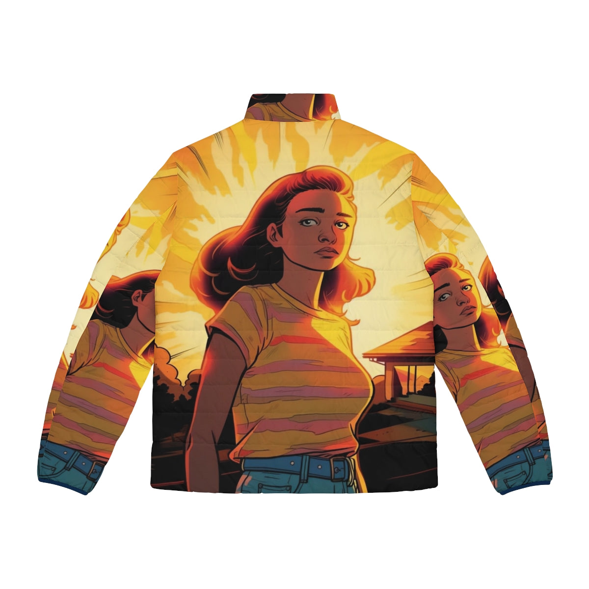 Max Mayfield Stranger Things 80s Puffer Jacket - Back