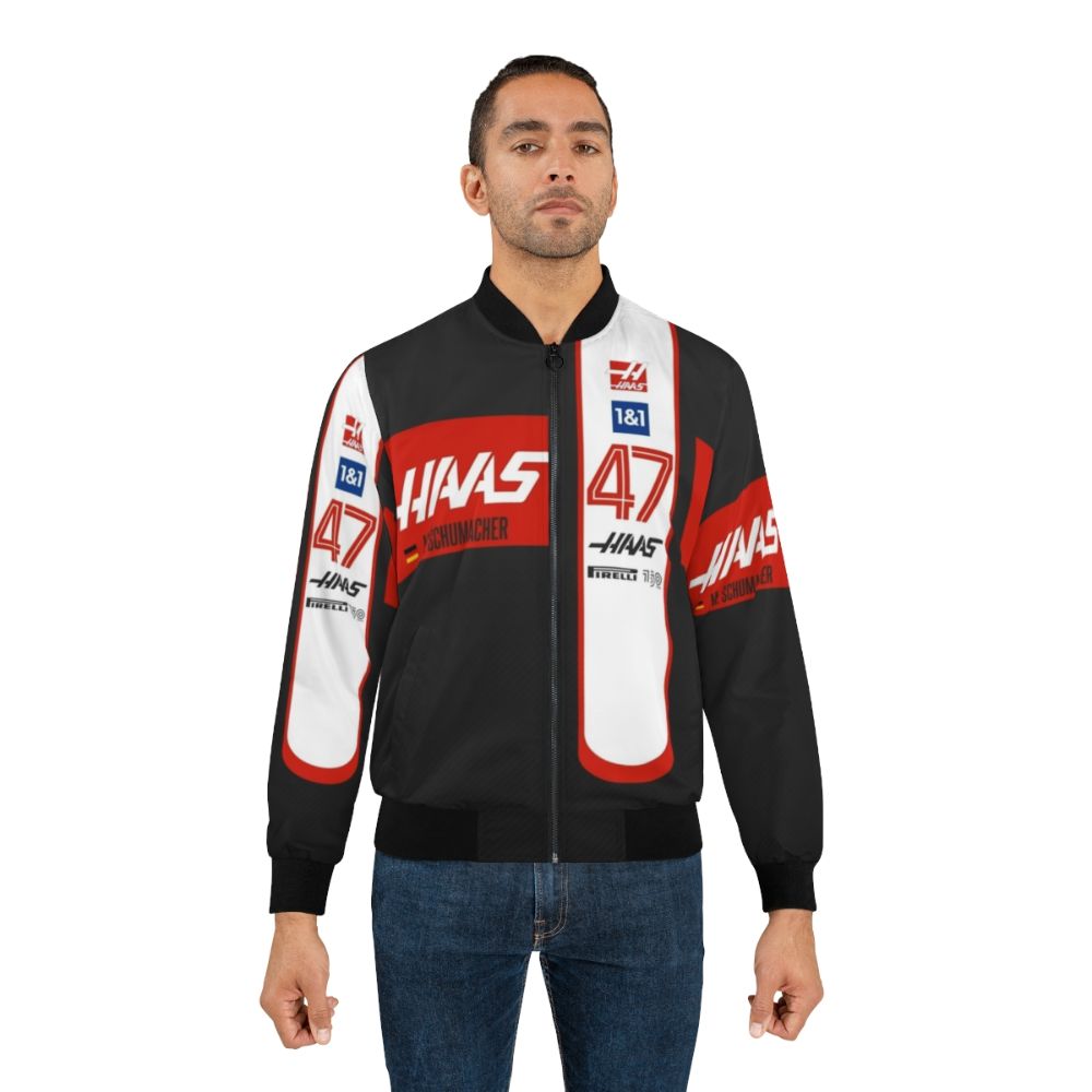 HAAS F1 2022 Mick Schumacher Bomber Jacket - Formula 1 Racing Apparel - Lifestyle