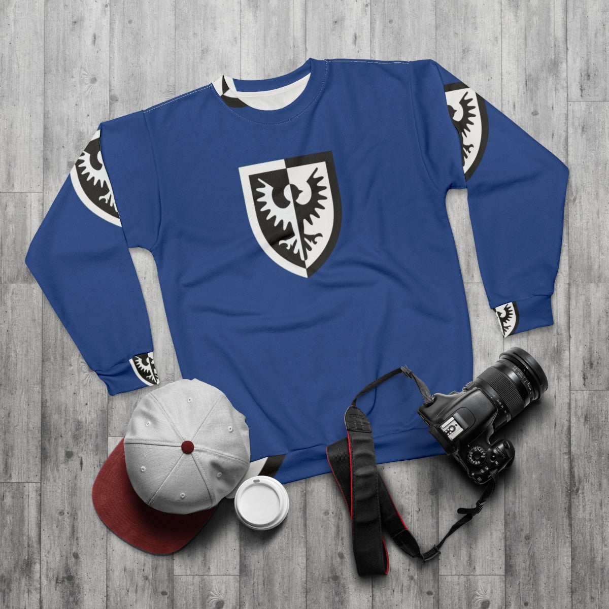 Black Falcons Classic Lego Sweatshirt - flat lay