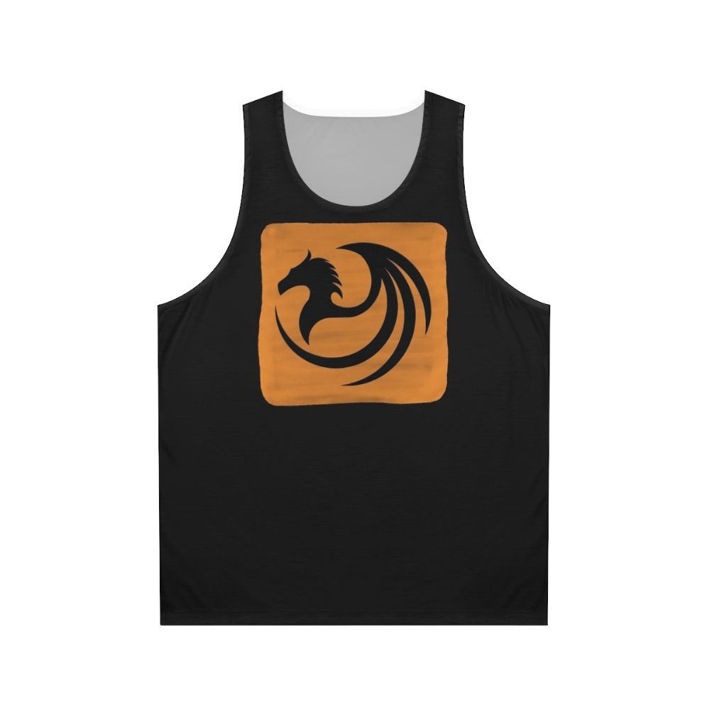 Unisex tank top featuring a mystic dragon and other legendary animals