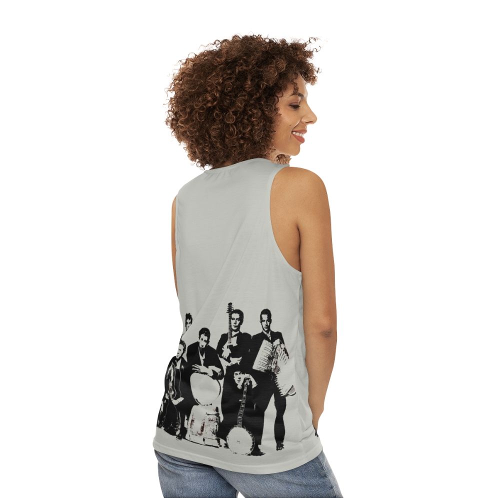 "The Pogues Irish Music Celtic Punk Unisex Tank Top" - women back