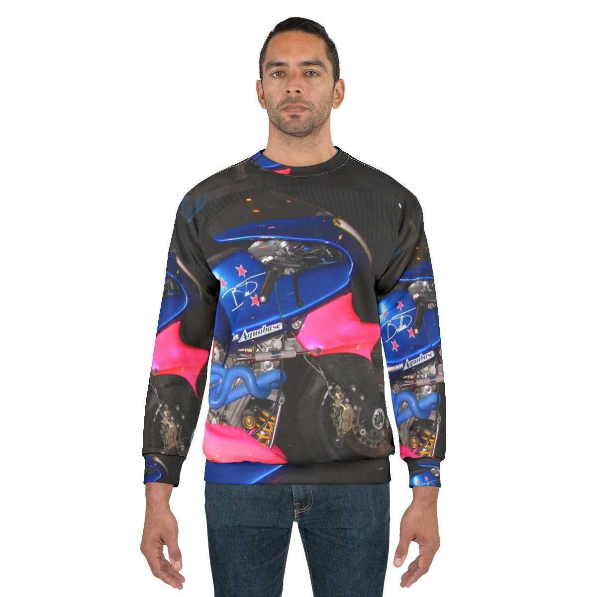 Britten Race Motorcycle Sweatshirt - Historical New Zealand Motorcycle Art - men