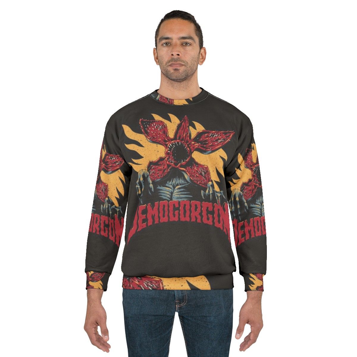 Demogorgon Sweatshirt 3 - Stranger Things Inspired Horror Pop Culture Apparel - men