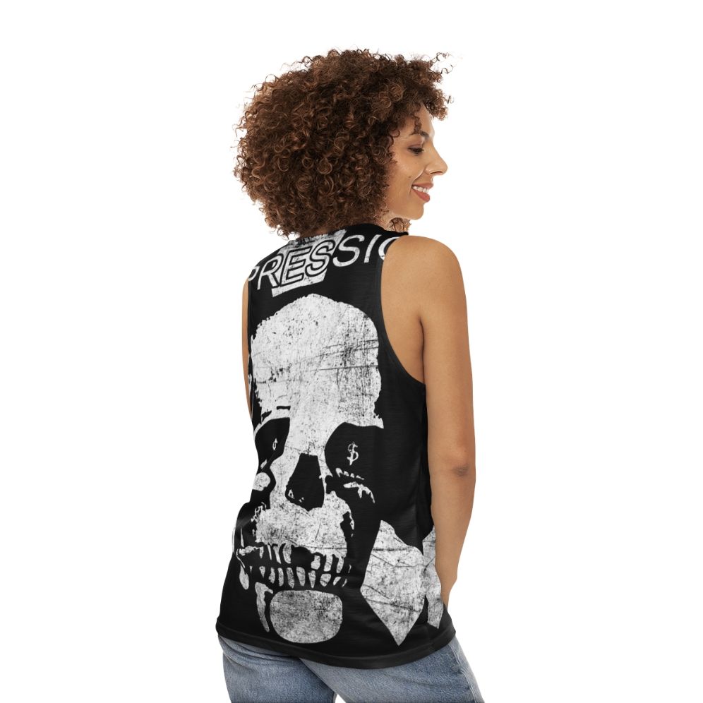 Unisex Depression Punk Rock Tank Top - women back