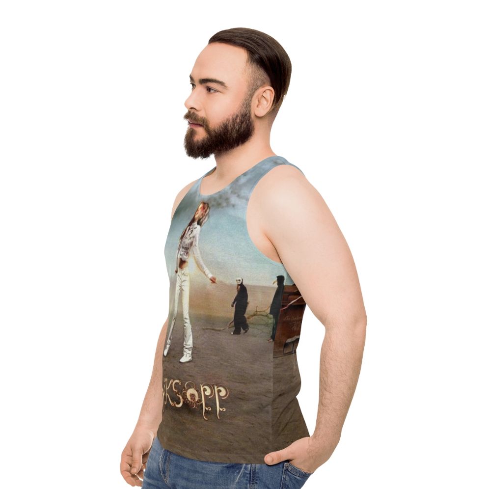 Unisex Royksopp electronic music tank top - men side