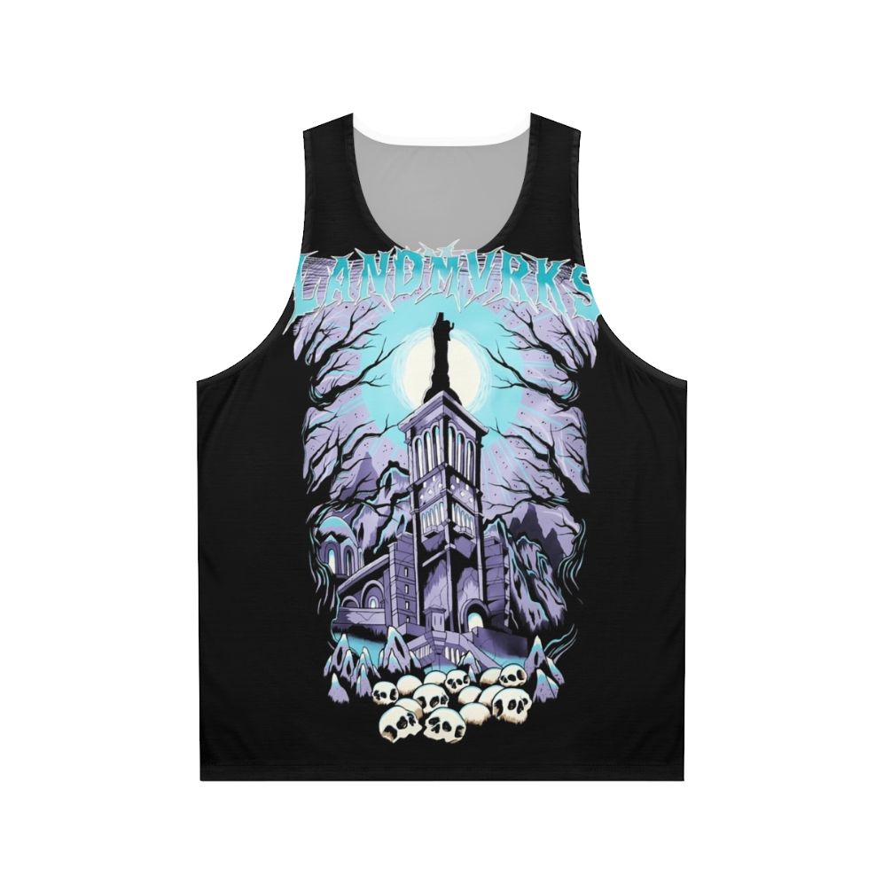 Landmvrks Skull Castle Unisex Heavy Metal Tank Top