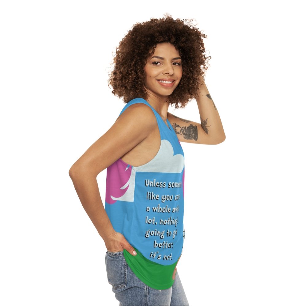 Unisex Dr. Seuss 'The Lorax' Tank Top - women side