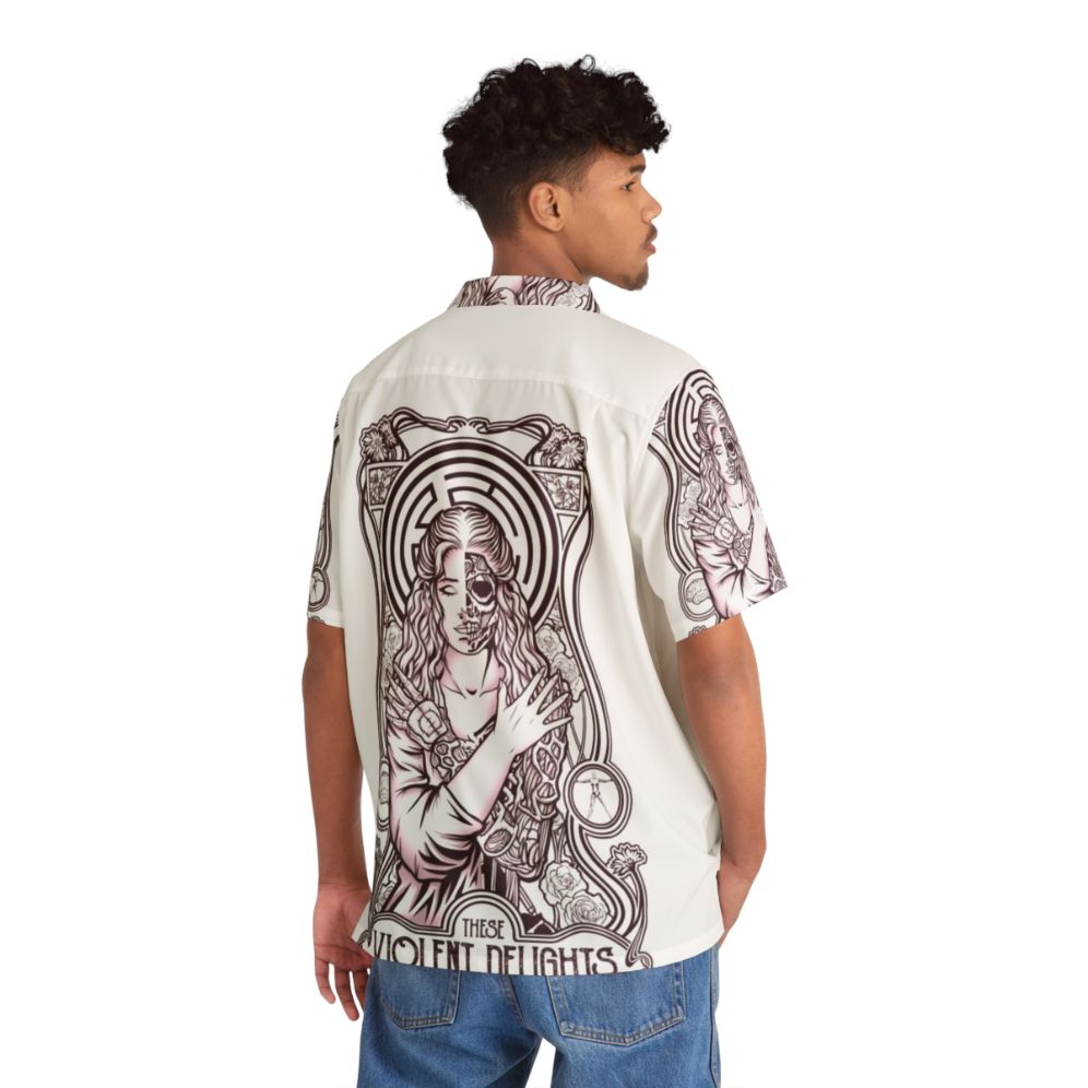 Westworld-themed Hawaiian shirt with sci-fi and Shakespearean motifs - People Back