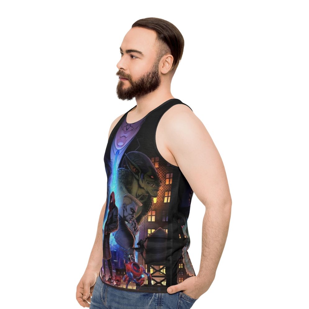 Marvel Spider-Man Into The Spider-Verse Unisex Tank Top - men side