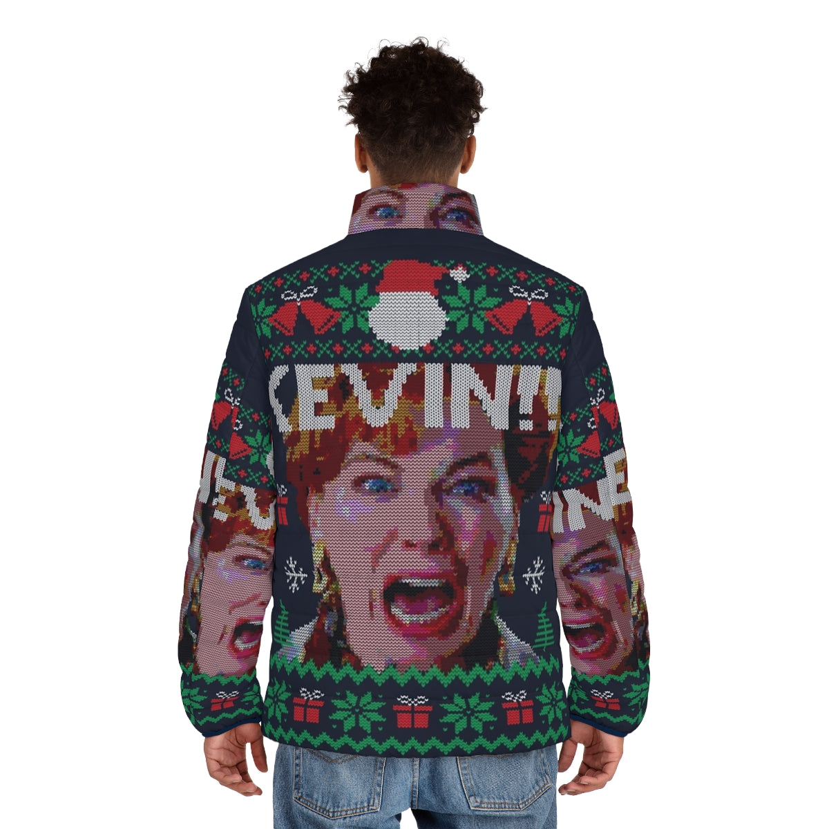 Cozy Kevin Puffer Jacket from the Home Alone movie - men back