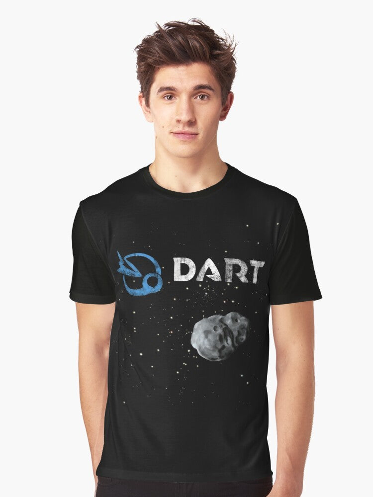 NASA DART Mission illustration Graphic T-Shirt - Men