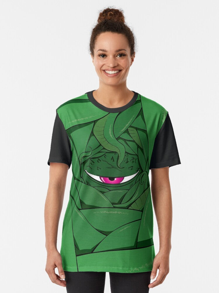 Shuma Gorath, a cosmic horror entity from Marvel comics, featured on a graphic t-shirt - Women