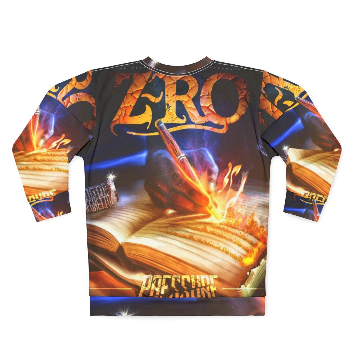 Pressure By Z Ro Hip Hop Sweatshirt - Back