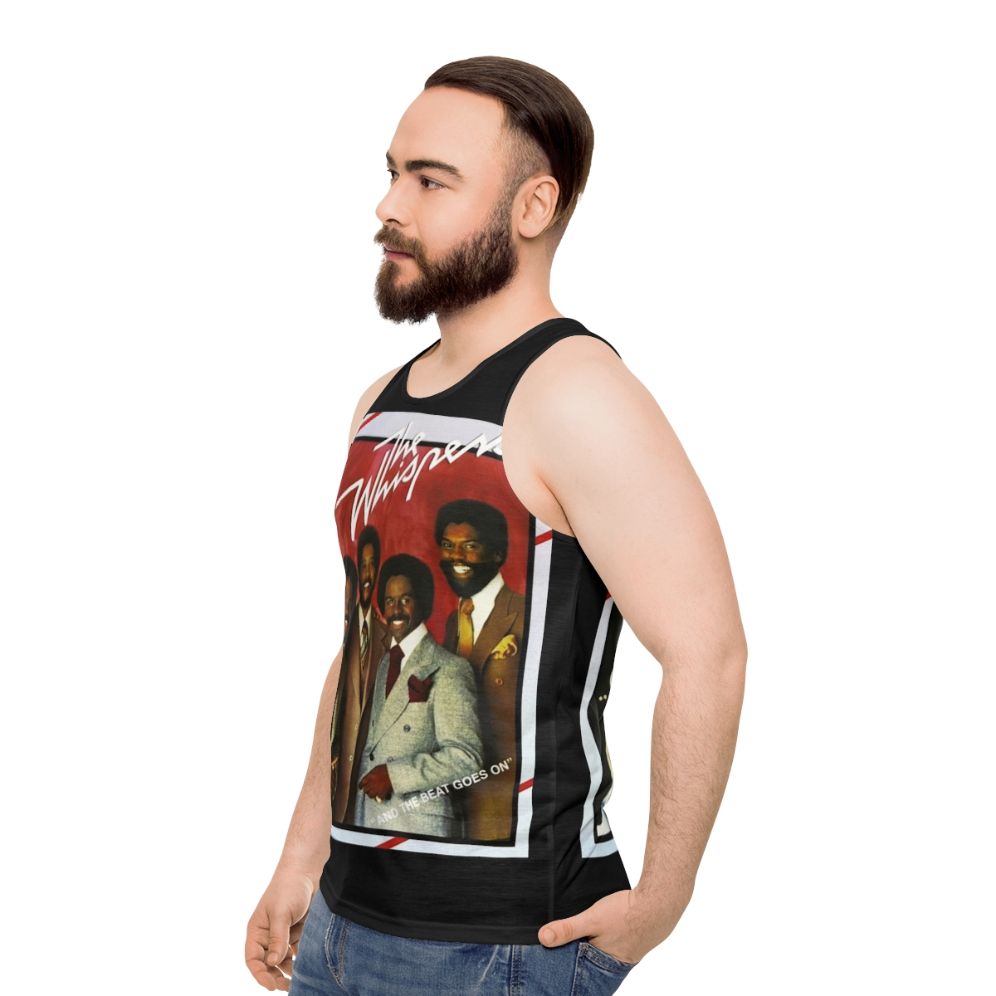 The Whispers Unisex Retro R&B Funk Tank Top - men side