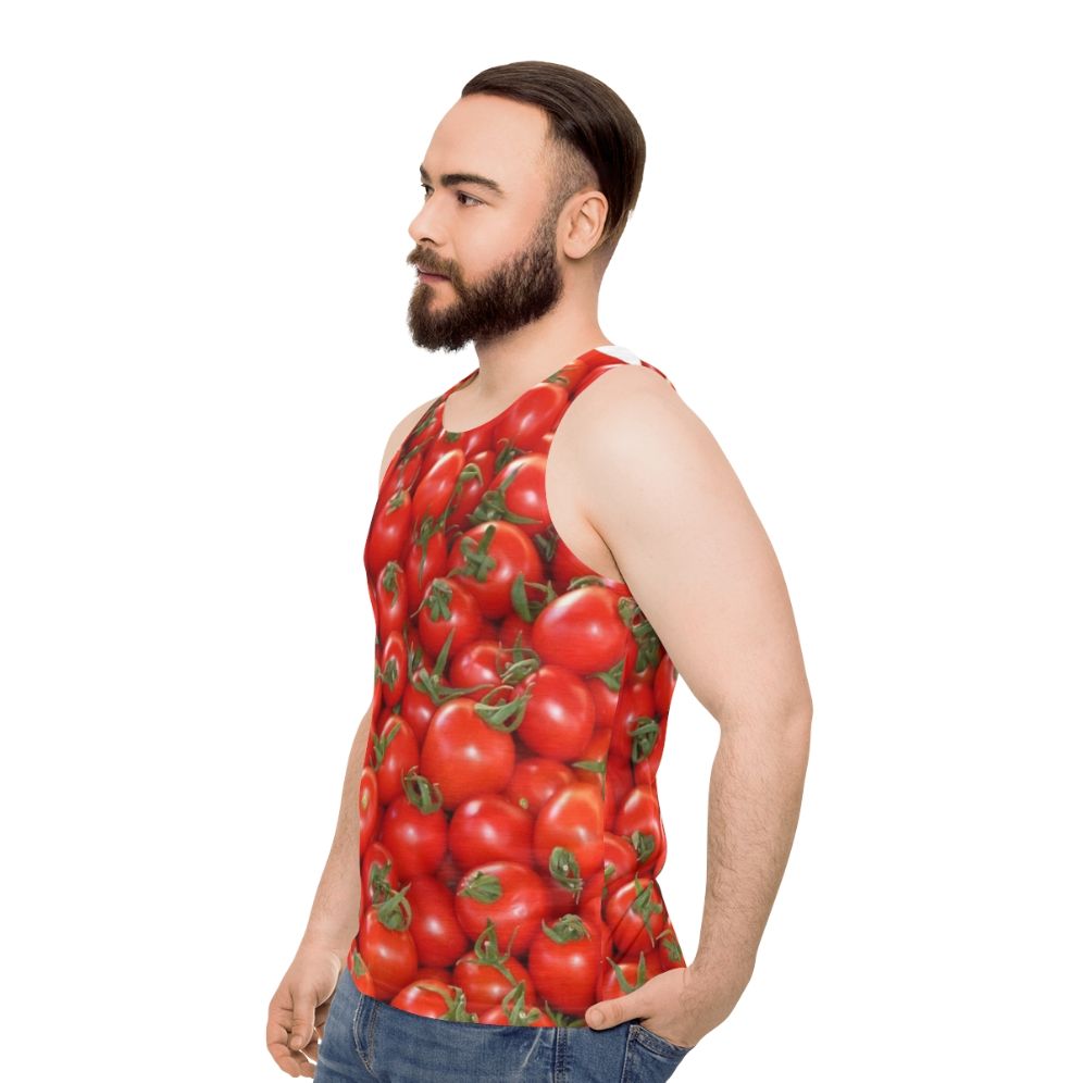 Tomatoes Unisex Tank Top - men side